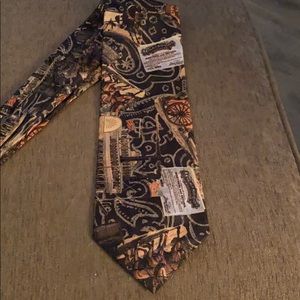Mr. Italy 100% Polyester multicolored necktie